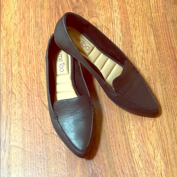 me too Shoes - Me Too Pointed Toe Loafer Black Flats